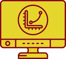 Graph Vintage Icon vector