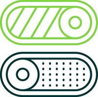 Toggle Line Circle Icon vector