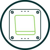 Swtich Line Circle Icon vector