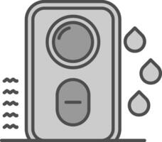 Humidifier Line Filled Greyscale Icon vector