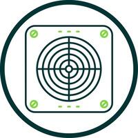 Extractor Line Circle Icon vector