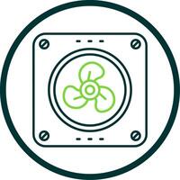 Extractor Line Circle Icon vector