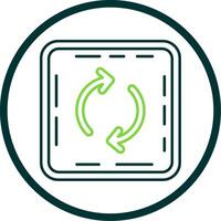 Loop Line Circle Icon vector