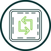 Loop Line Circle Icon vector