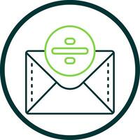 Divide Line Circle Icon vector