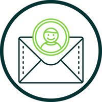 Profile Line Circle Icon vector
