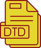 Dtd Vintage Icon vector