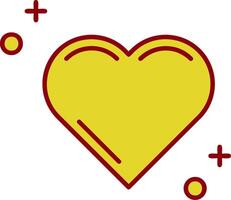 Hearts Vintage Icon vector