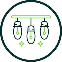 Lights Line Circle Icon vector