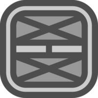 Layout Line Filled Greyscale Icon vector