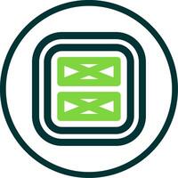 Layout Line Circle Icon vector