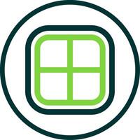 Layout Line Circle Icon vector