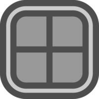 Layout Line Filled Greyscale Icon vector