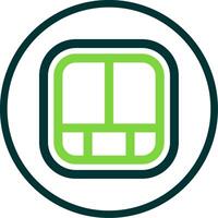Layout Line Circle Icon vector