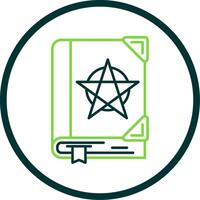 Tanakh Line Circle Icon vector