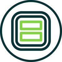 Layout Line Circle Icon vector