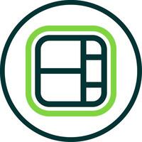 Layout Line Circle Icon vector