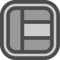 Layout Line Filled Greyscale Icon vector