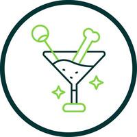 Drink Line Circle Icon vector