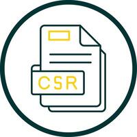 Csr Line Circle Icon vector