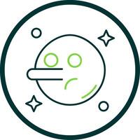 Liar Line Circle Icon vector