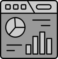 Dashboard Line Filled Greyscale Icon vector