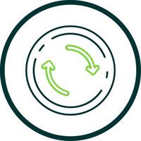 Refresh Line Circle Icon vector