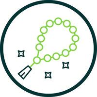 Beads Line Circle Icon vector