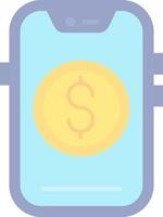 Dollar Flat Light Icon vector