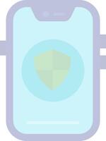 Shield Flat Light Icon vector