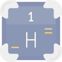 Hydrogen Flat Light Icon vector