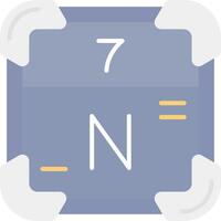 Nitrogen Flat Light Icon vector