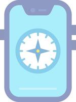 Compass Flat Light Icon vector