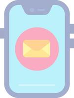 Email Flat Light Icon vector