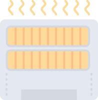 Heater Flat Light Icon vector