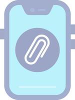 Clip Flat Light Icon vector