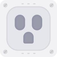 Socket Flat Light Icon vector