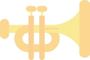 Trumpet Flat Light Icon vector