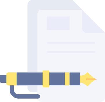 Document Flat Light Icon vector