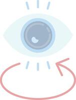 Eye Flat Light Icon vector