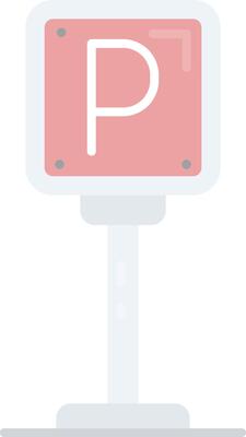 Parking Flat Light Icon
