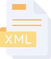Xml Flat Light Icon vector