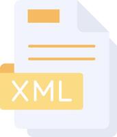 Xml Flat Light Icon vector