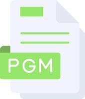 Pgm Flat Light Icon vector
