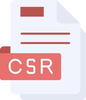 Csr Flat Light Icon vector