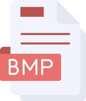 Bmp Flat Light Icon vector