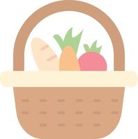 Basket Flat Light Icon vector