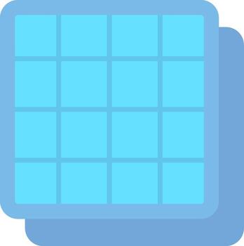 Grid Flat Light Icon vector