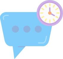 Time Flat Light Icon vector
