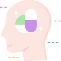 Medication Flat Light Icon vector